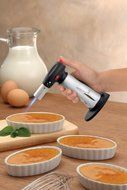 BonJour Chef&rsquo;s Tools Butane Culinary / Cr&egrave;me Br&ucirc;l&eacute;e Torch, Aluminum N2