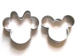 LAWMAN Mickey Minnie Mouse Fondant Pastry Baking Cookie Cutter Set