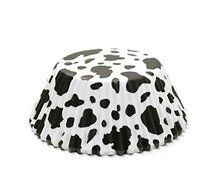 Black &amp; White Cow Print Standard Size Cupcake Liners | 25 pieces by Geo Evolution