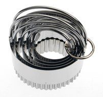 My Kitchen Mate Stainless Steel Biscuit Cutter Set 5 Piece High Quality Professional Cookie Cutters With Easy...