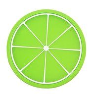 Ieasycan 6pcs Fruit Shape Silicone Coasters Round Silicone Mats for Cup Mat Pad Placemat Modern Kitchen Accessories... N3