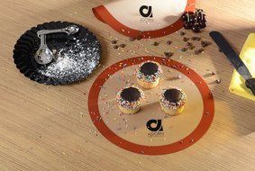 Adorn Non-stick Silicone Baking Mats - 2 Pack (9&quot; Round) N4