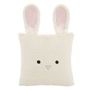 Best Home Fashion Rabbit Faux Fur Animal Pillow Cover (Set of 2), 18&quot; x 18&quot;, Pink