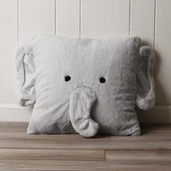 Best Home Fashion Rabbit Faux Fur Animal Pillow Cover (Set of 2), 18&quot; x 18&quot;, Pink N7
