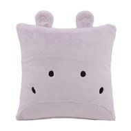 Best Home Fashion Rabbit Faux Fur Animal Pillow Cover (Set of 2), 18&quot; x 18&quot;, Pink N16