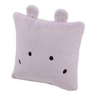 Best Home Fashion Rabbit Faux Fur Animal Pillow Cover (Set of 2), 18&quot; x 18&quot;, Pink N17