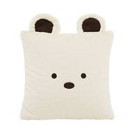 Best Home Fashion Rabbit Faux Fur Animal Pillow Cover (Set of 2), 18&quot; x 18&quot;, Pink N19