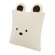 Best Home Fashion Rabbit Faux Fur Animal Pillow Cover (Set of 2), 18&quot; x 18&quot;, Pink N20