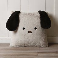 Best Home Fashion Rabbit Faux Fur Animal Pillow Cover (Set of 2), 18&quot; x 18&quot;, Pink N24