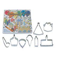 R &amp; M Birthday 8 Piece Cookie Cutter Set
