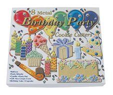 R &amp; M Birthday 8 Piece Cookie Cutter Set N2