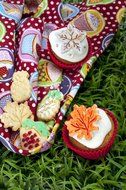 Silikomart Mini Cookie Cutters with Spring Ejection Feature, Set of 4, Assorted Christmas N7