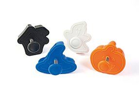 Silikomart Mini Cookie Cutters with Spring Ejection Feature, Set of 4, Assorted Christmas N15