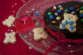 Silikomart Mini Cookie Cutters with Spring Ejection Feature, Set of 4, Assorted Christmas N24