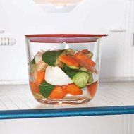 Hario Glass Pickles Maker, Small, Red N4
