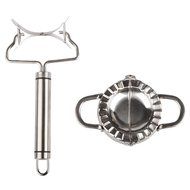 StarSide 2 Pcs Stainless Steel Dumpling Maker and Dough Press for Home Kitchen, Stainless Steel Dumpling Pie Ravioli... N4