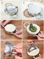StarSide 2 Pcs Stainless Steel Dumpling Maker and Dough Press for Home Kitchen, Stainless Steel Dumpling Pie Ravioli... N12