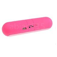 Elegant Portable Shockproof Bluetooth Wireless FM Stereo Speaker For Smartphone Tablet*pink N2