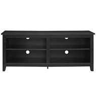 WE Furniture 58" Wood TV Stand Storage Console, Espresso N7