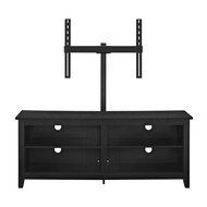 WE Furniture 58" Wood TV Stand Storage Console, Espresso N11
