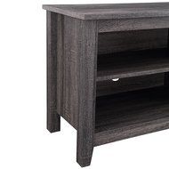 WE Furniture 58" Wood TV Stand Storage Console, Espresso N21