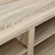 WE Furniture 58" Wood TV Stand Storage Console, Espresso N25