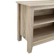 WE Furniture 58" Wood TV Stand Storage Console, Espresso N26