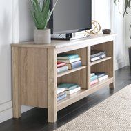 WE Furniture 58" Wood TV Stand Storage Console, Espresso N27