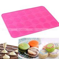 24cavity Silicone Pastry Cake Chocolate Macaron Oven Baking Mould Mold Sheet Mat