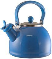 Calypso Basics 2-1/5 Quart Whistling Teakettle w/ Glass Lid, Turquoise N4
