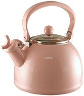 Calypso Basics 2-1/5 Quart Whistling Teakettle w/ Glass Lid, Turquoise N5
