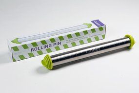 Goeet Stainless Steel Rolling Pin - Professional Baking - 3 Adjustable Discs / 3 Precise Thicknesses - French... N4