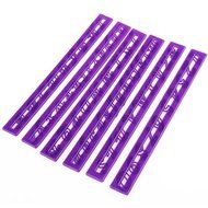 Delight eShop Frill Edge 6Pcs Alphabet Letters Mold Fondant Number Cake Cookie Craft Cutter N4