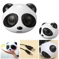 Apltch Panda Multimedia Portable USB 2.0 Mini Digital Square 3.5mm Wired Super Bass Stereo Speaker Subwoofer for... N3
