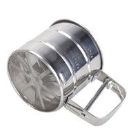 Vktech Mesh Flour Bolt Sifter Manual Sugar Icing Shaker Stainless Steel Cup Shape N5