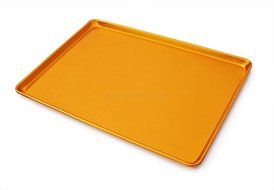 New Star 37289 Textured Commercial Grade Sheet Pan Display Tray, 18 by 26-Inch, Gold Anodized