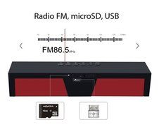 PowerLead Pspe P001 Bluetooth Speaker with Dual Drivers, Touch-Sensitive Controls, and Stereo Bass sound for Cell... N5