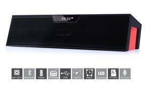 PowerLead Pspe P001 Bluetooth Speaker with Dual Drivers, Touch-Sensitive Controls, and Stereo Bass sound for Cell... N6