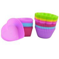 Yookat 24pack Silicone Baking Cups Muffin Cups Liners Molds Sets N2