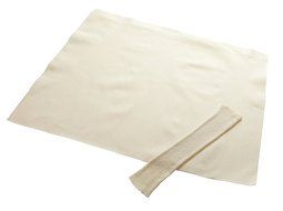 Regency Natural Pastry Cloth &amp; Rolling Pin Cover Set 100% Cotton