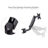 Loctek Heavy Duty Gas Spring Dual Arm Desk Mounts Fits 10"-27" Monitor (D5DH) N17