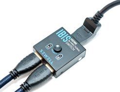 IBIS 2-port 4K HDMI Switch, Bi-directional (1x2 or 2x1), HDCP 1.x and 2.2, Dolby-TrueHD/DTS-HD 7.1 Surround, 3D... N5