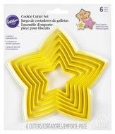 Wilton Nesting Plastic Cookie Cutter Set, Flowers, 6-Pack