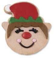 Wilton 2304-3400 10-Piece Christmas Make-a-Face Cookie Cutter Set N4