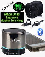CHACHA Portable Wireless Resonance Vibration Bluetooth Speaker System speakerphone + SD card/ Party lights for... N5