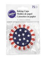 Wilton 415-2313 Patriotic Backing Cups, Standard, 75-Pack
