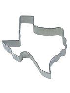 CybrTrayd R&amp;M Texas State Tinplated Steel Cookie Cutter, 3.5-Inch, Silver, Bulk Lot of 12