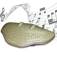Glantop Fish Stingray-Shaped Portable Wireless USB Stereo Bluetooth Speaker with Multi-Colored LED Light and Dual...