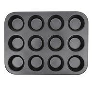 Finether 12 Cup Nonstick Muffin and Cupcake Mold Pan Tart Quiche Pan, FDA Standard N7