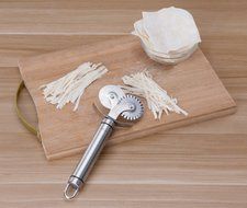 Pastry Wheel, X-Chef Stainless Steel Ravioli Cutter Double Edge Pizza Slicer for Kitchen Restaurant Office Christmas... N3